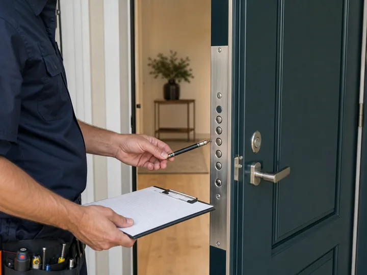 Blindage de porte avec serrure multipoints